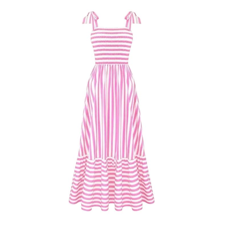 Sling Striped Print Dress
