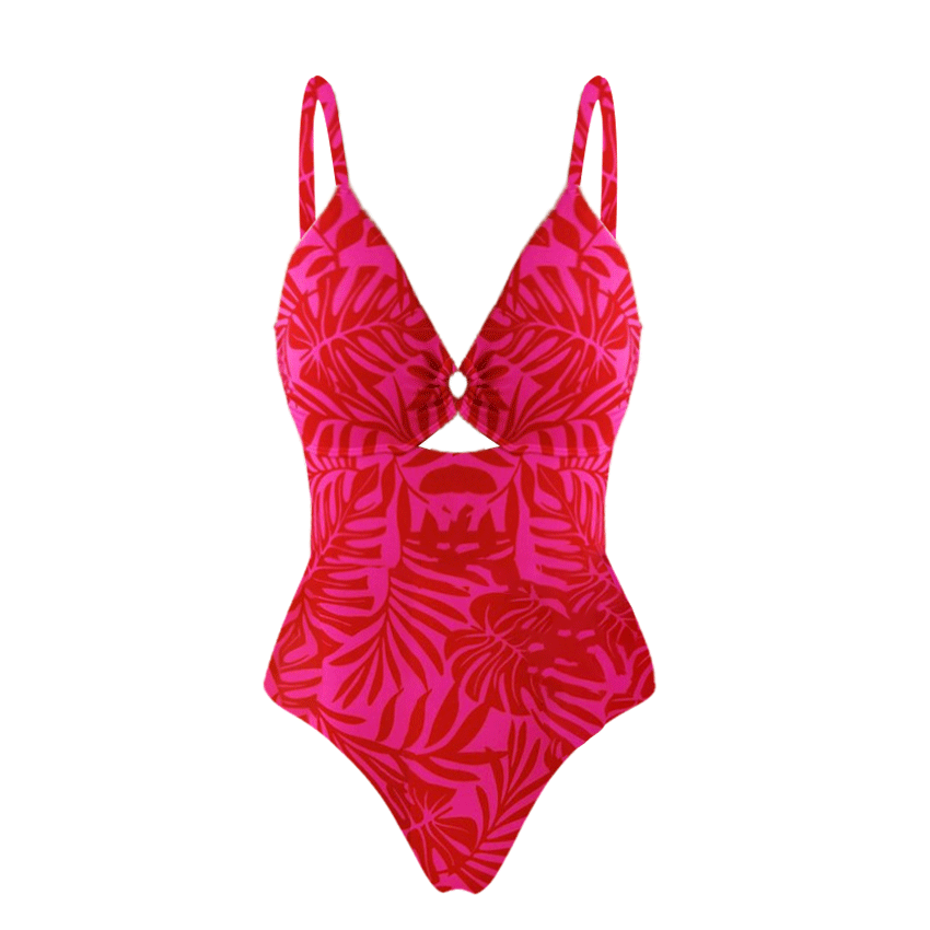 [Copy][Copy][Copy][Copy][Copy][Copy][Copy] Adjustable shoulder straps Green Print Swimsuit Set(s)