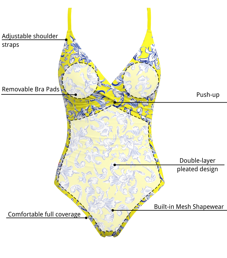 Tummy Control Ruched Push-Up Swimsuit set(s)