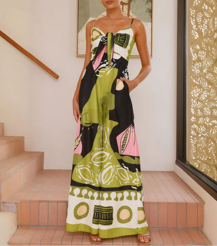 Sling Printed Jumpsuit