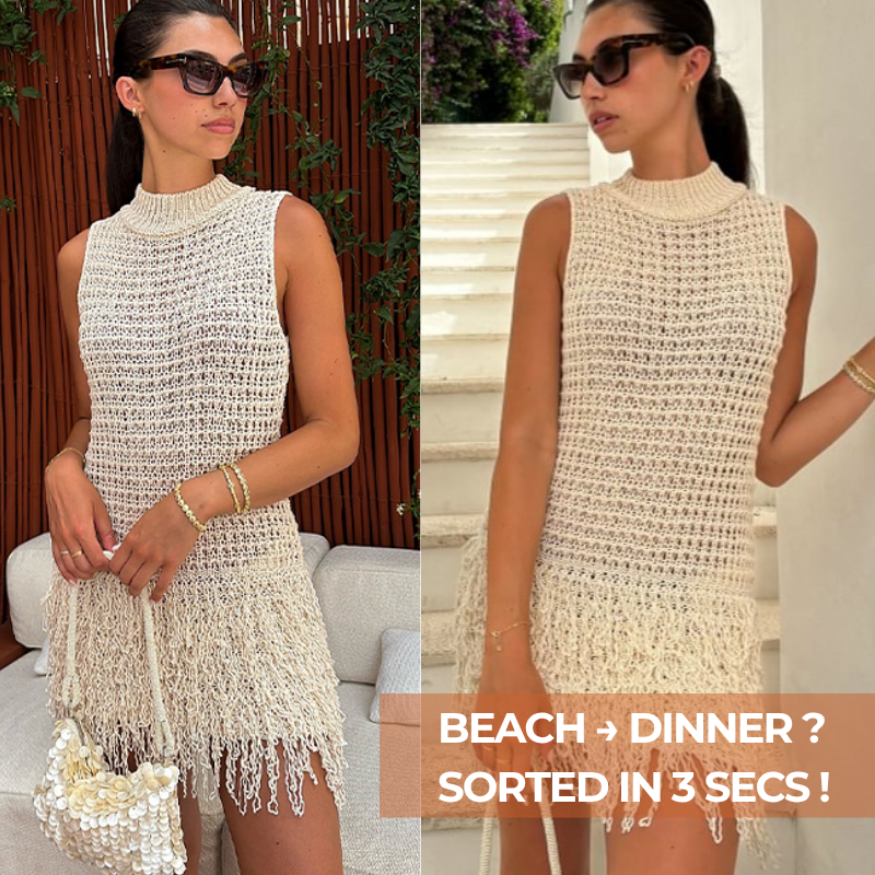 Tassel Cutout Mini Dress