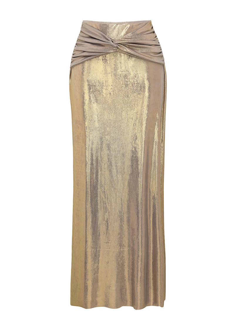 Stone Decoration Shiny One Piece Swimsuit and Skirt