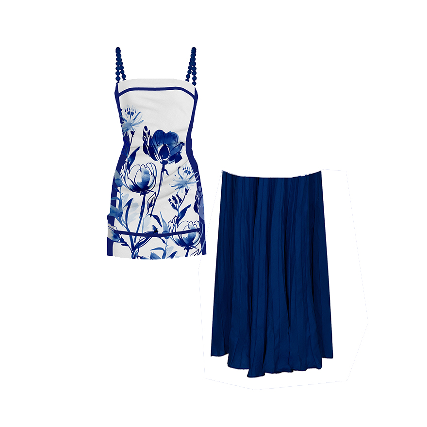 Detachable two-wear dress