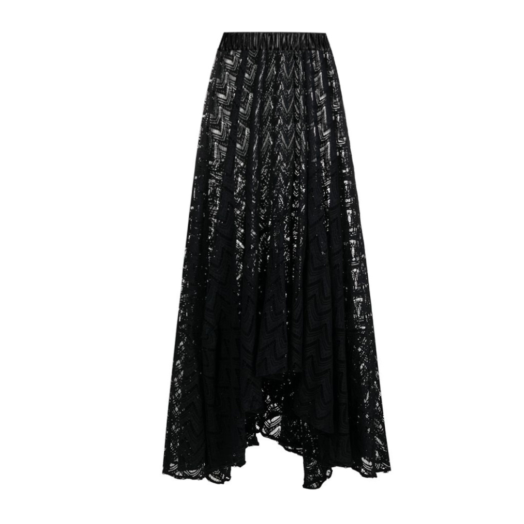 3D Flower Printed One Piece Swimsuit and Skirt Flaxmaker