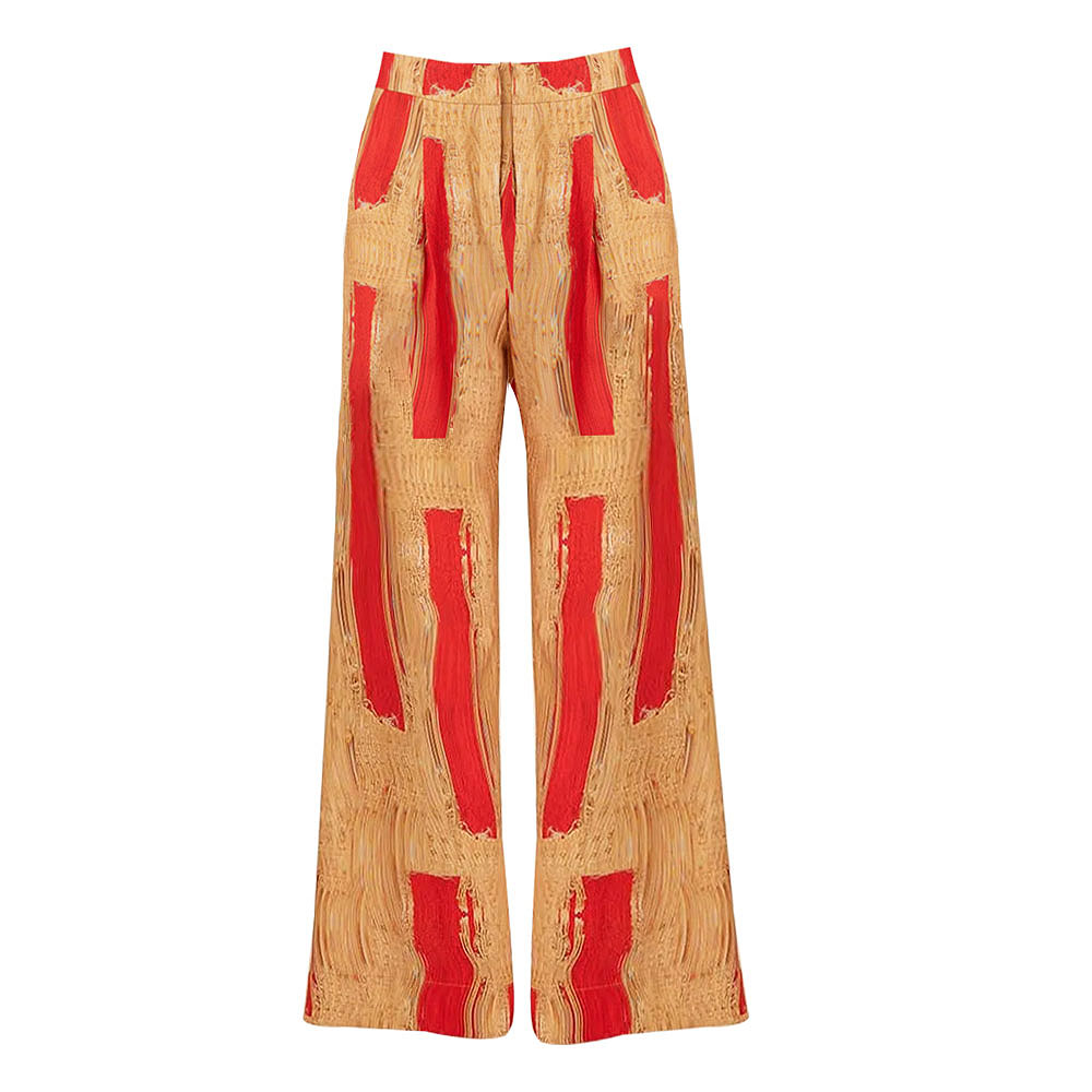 One Shoulder Yellow Printed Swimsuit Set(s)