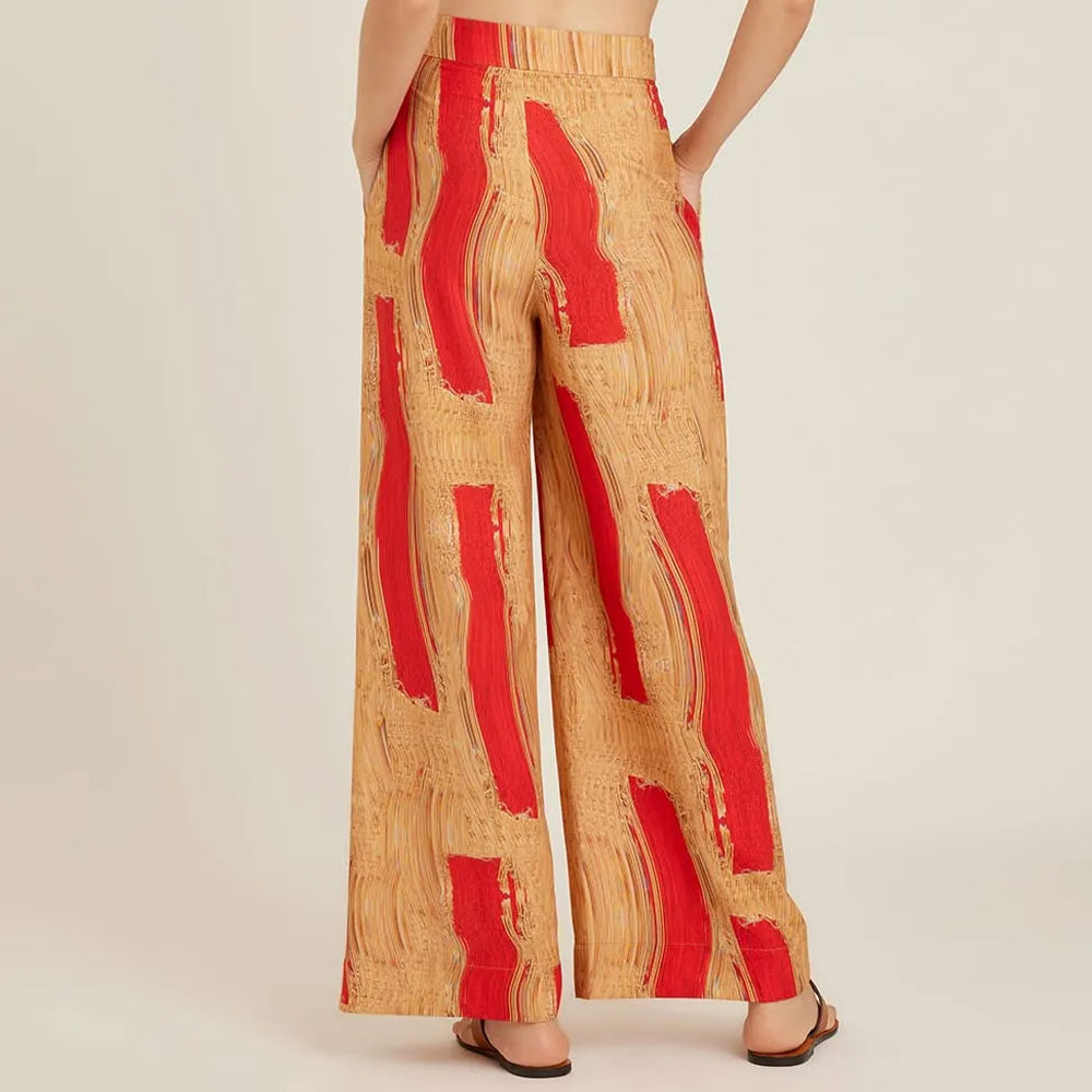 One Shoulder Yellow Printed Swimsuit Set(s)