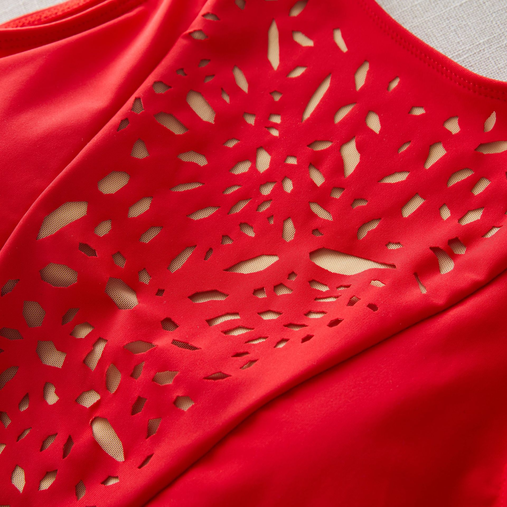 Cutout Red One Piece Swimsuit