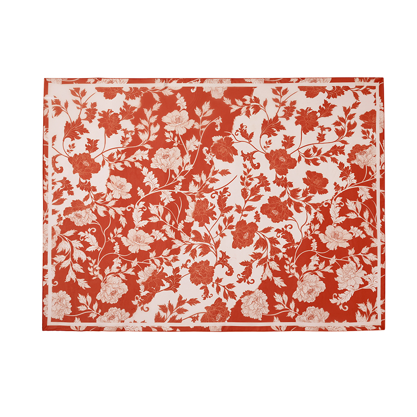 One Shoulder 3D Flower Red Print Swimsuit Set(s)