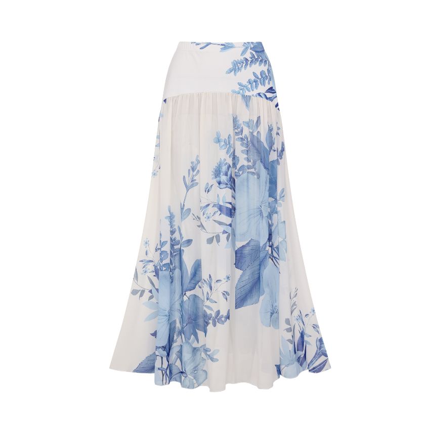 Off Shoulder Blossom Print Swimsuit Set(s)