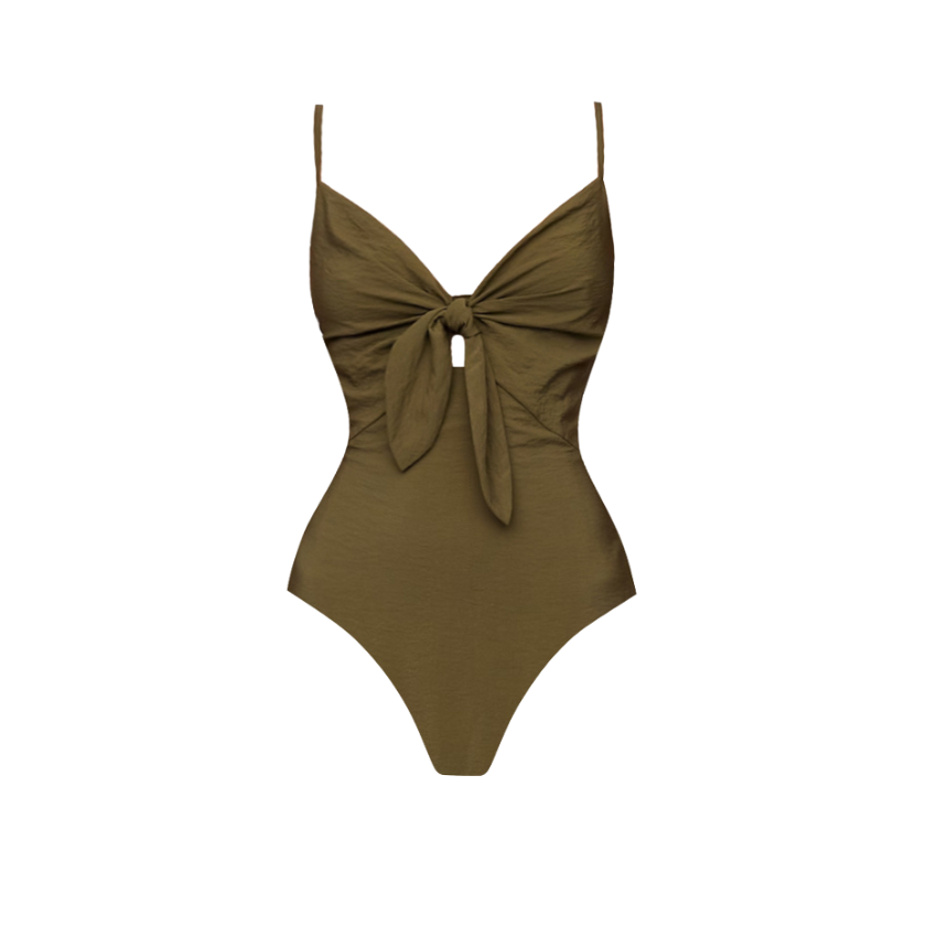 [Copy][Copy]V-neck O Ring Decoration Printed Swimsuit Set(s)