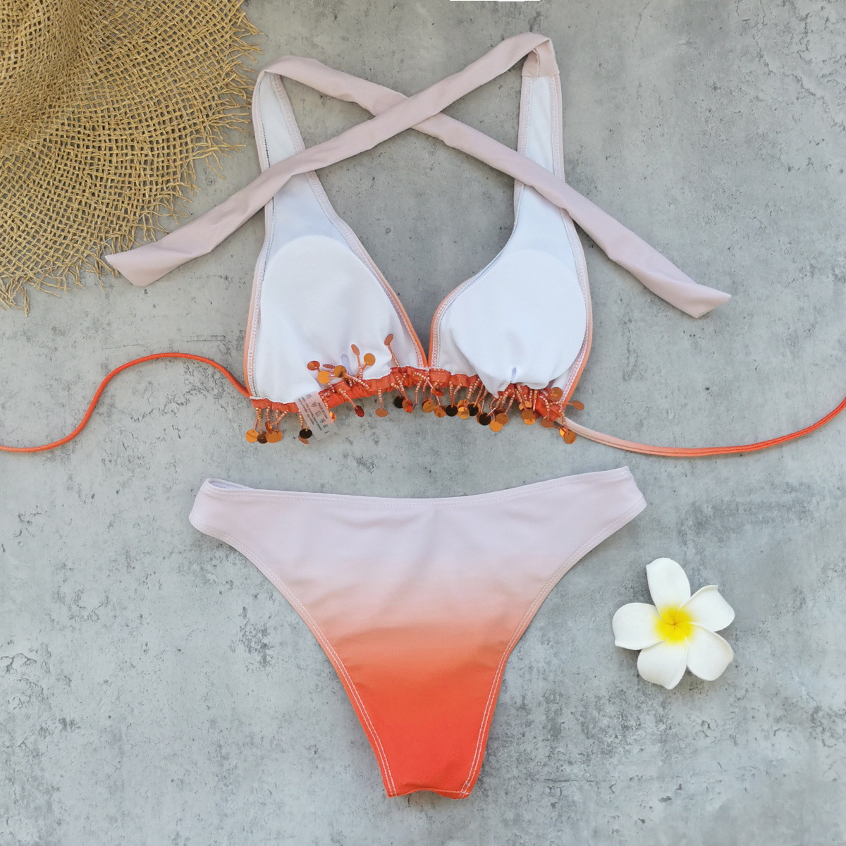 Sexy Ombre Print Swimsuit Set(s)