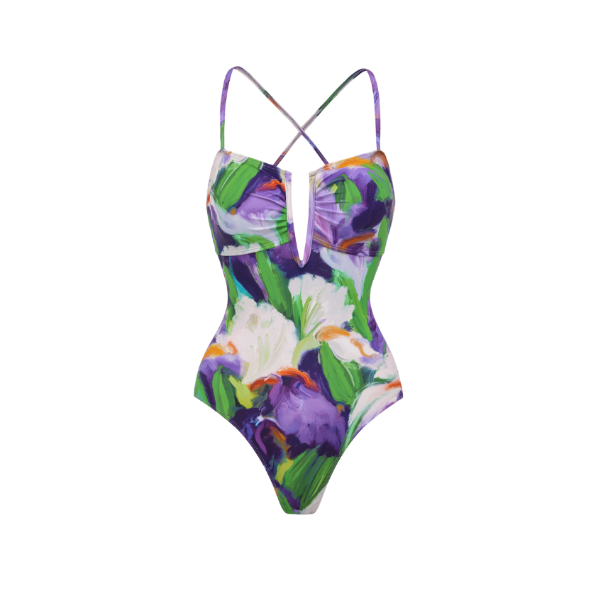 [Copy][Copy][Copy][Copy]Tropical banana flower Print Swimsuit Set(s)