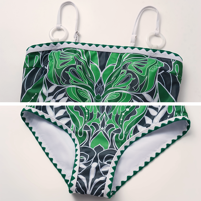 Butterfly Printed One Piece Swimsuit and Skirt or Pants Flaxmaker