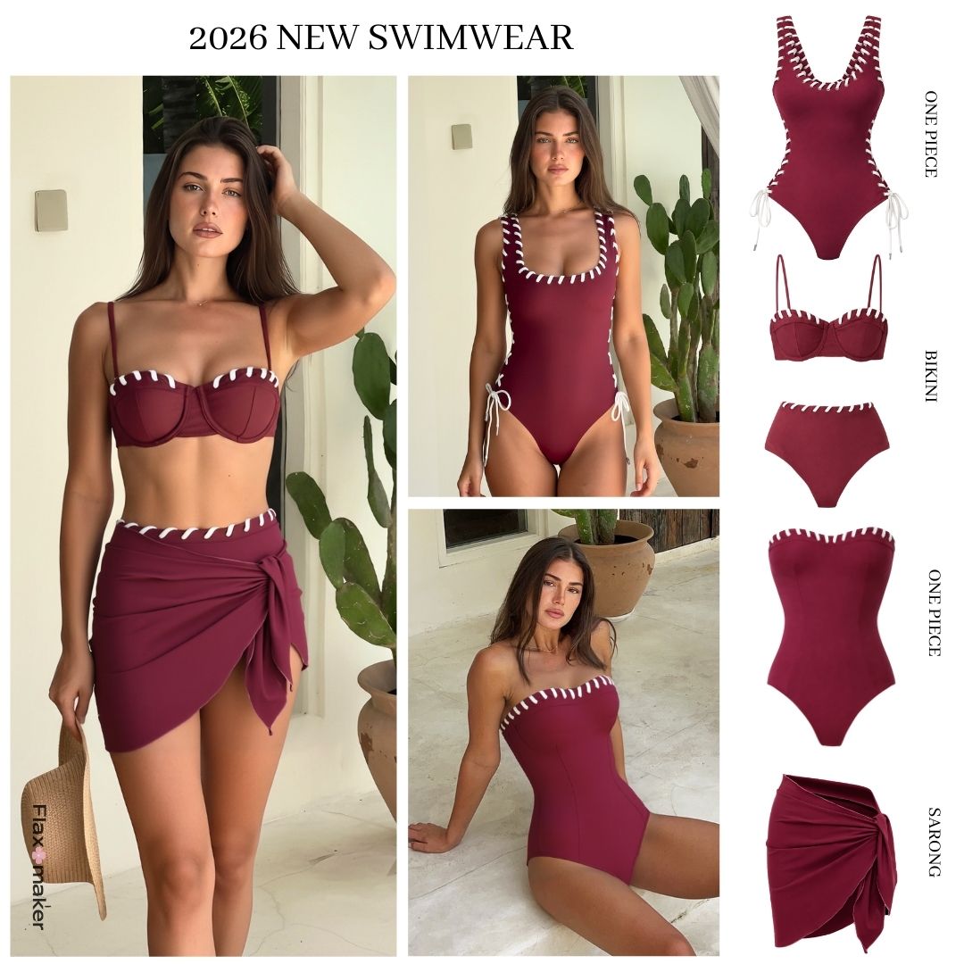 Solid Color Swimsuit Set(s)