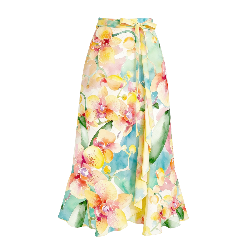 [Copy]Color-Blocked Print Swimsuit Set(s)