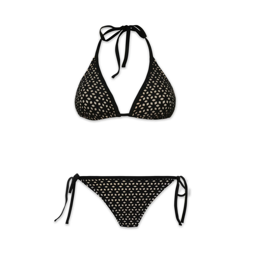 [Copy][Copy][Copy][Copy][Copy][Copy]V Neck Blue Printed Waist Cut Out Swimsuit Set(s)