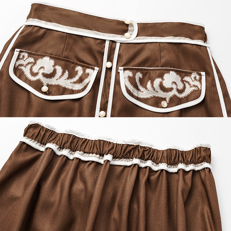 V Neck Belted Ethnic Print One Piece Swimsuit and Skirt Flaxmaker