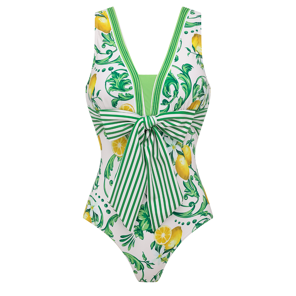 Lemon One Piece Swimsuit and Skirt or Shorts