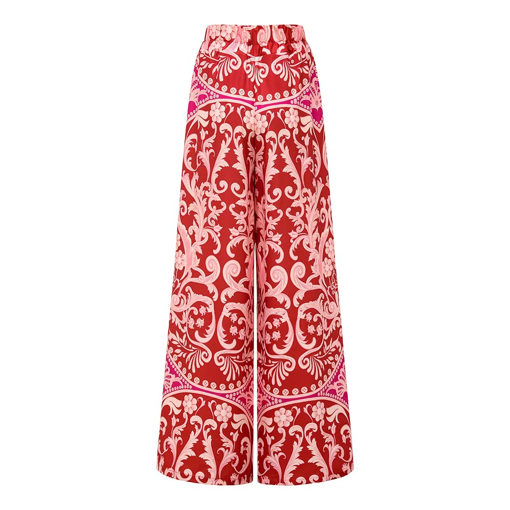 One Shoulder Ruffled Cutout One Piece Swimsuit and Pant Flaxmaker