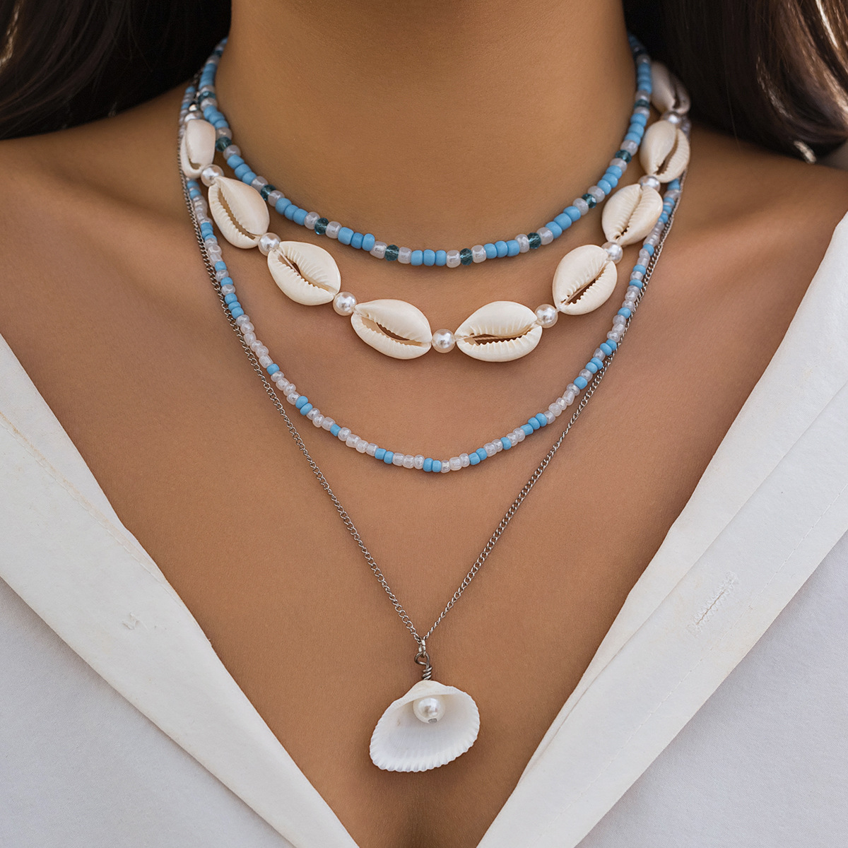 Multi-layered Shell Necklace