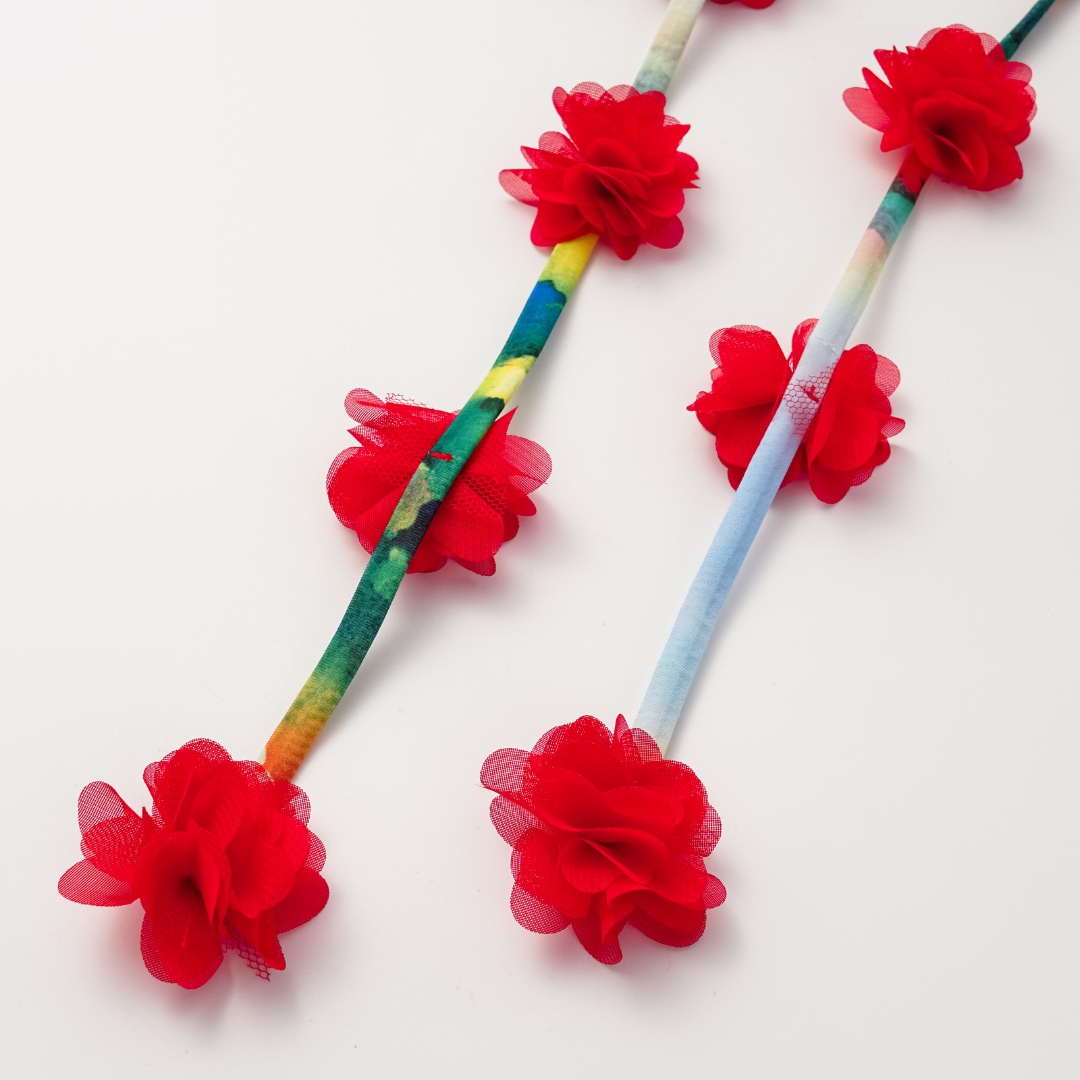 Tie-shoulder Phantom Garden One Piece Swimsuit and Sarong