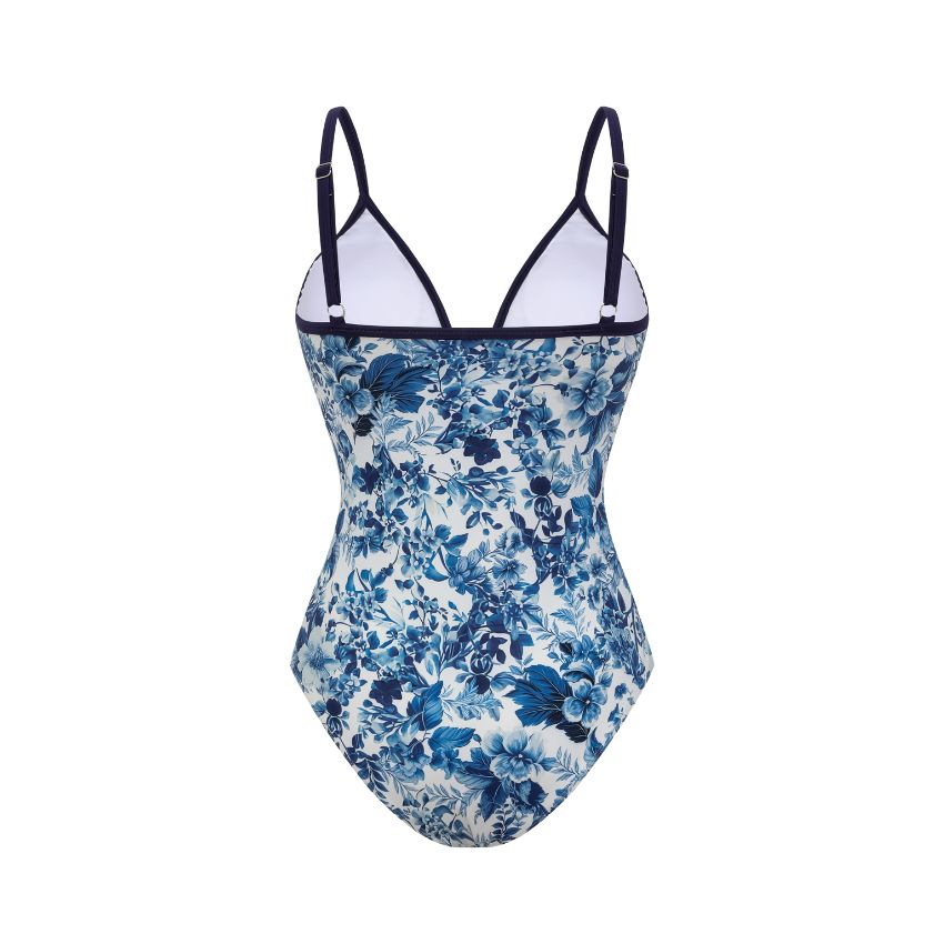 V Neck Blossom Print Swimsuit Set(s)