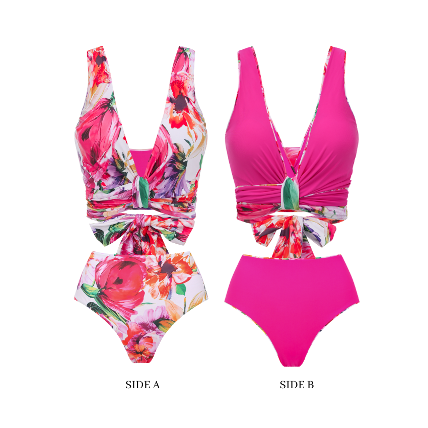 Flowers in full bloom Print Swimsuit Set(s)