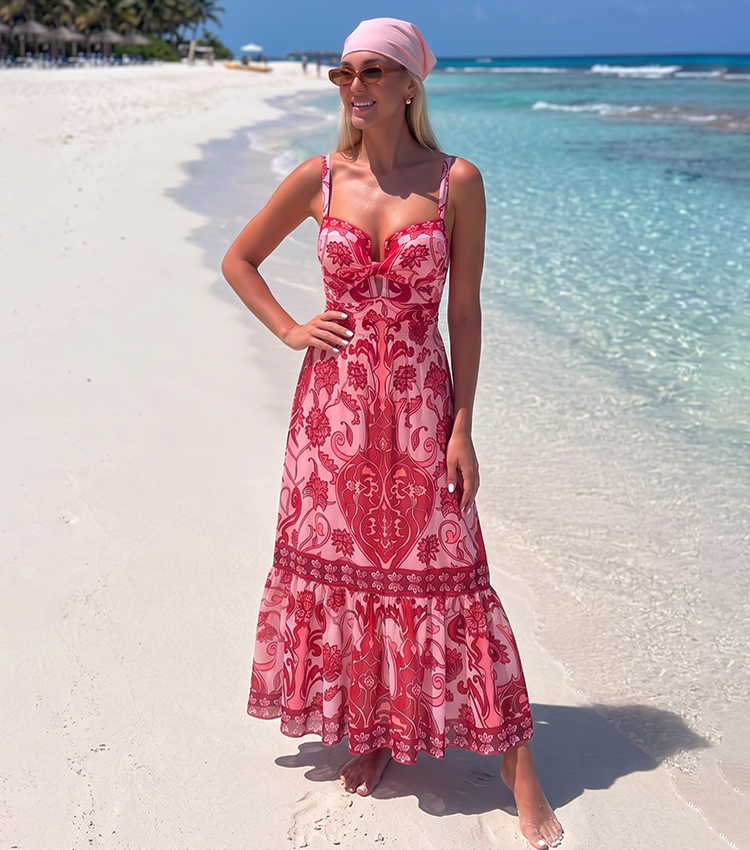 Sling Retro Printed Swimsuit Set(s)