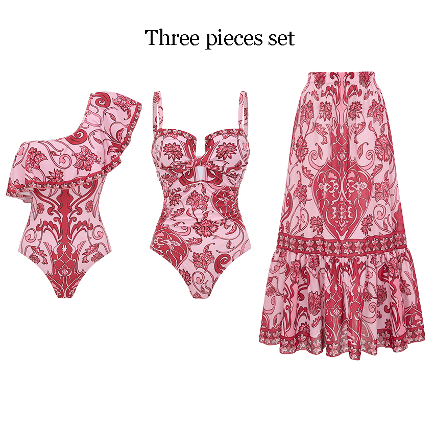 Sling Retro Printed Swimsuit Set(s)