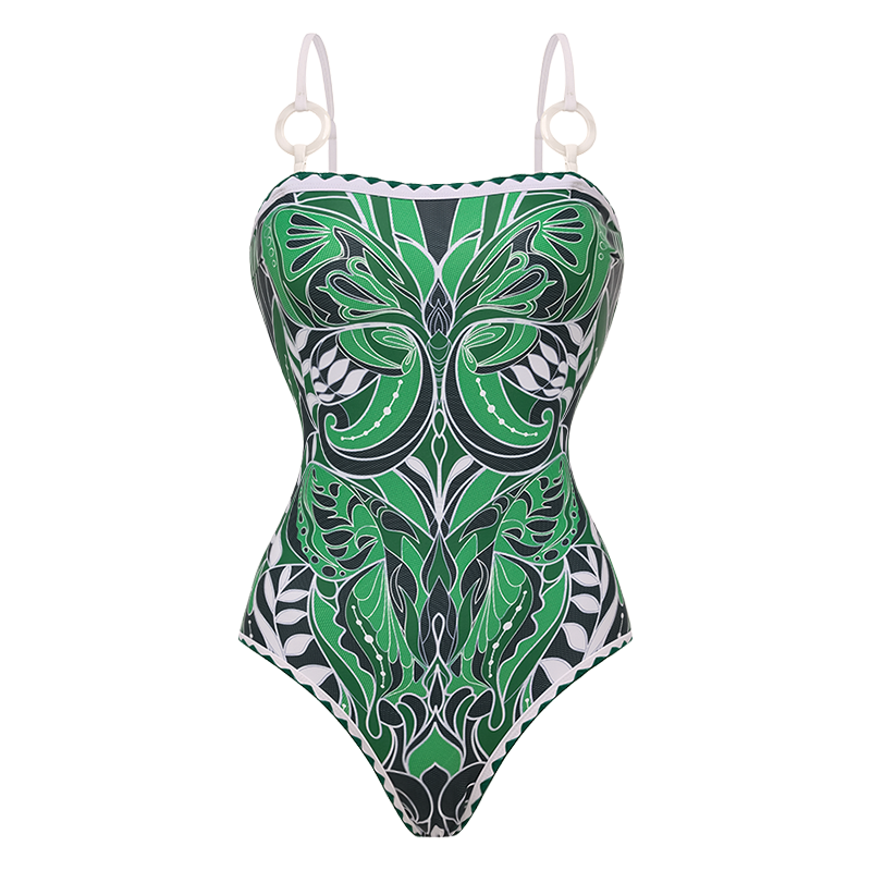 Butterfly Printed One Piece Swimsuit and Skirt or Pants Flaxmaker