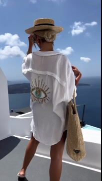 Sequin Solid color Oversize Shirt