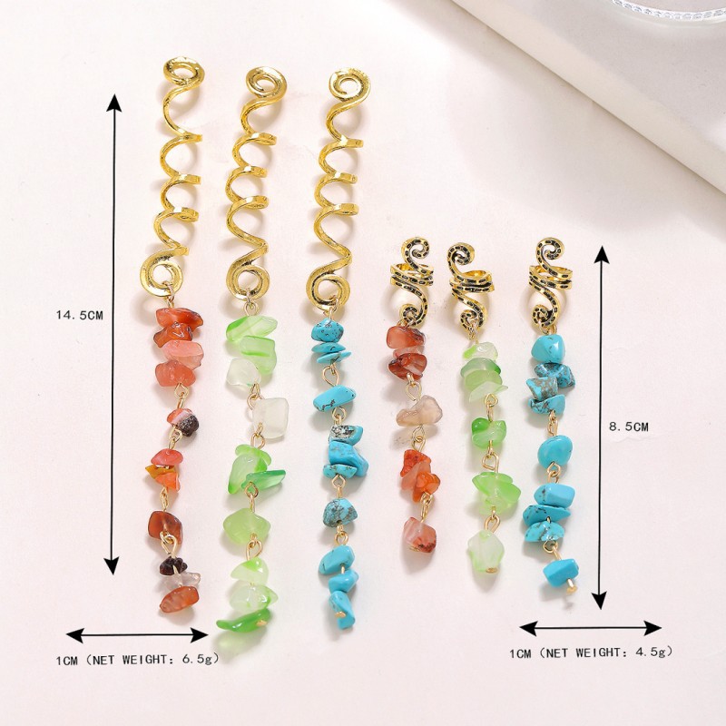 Natural Stone Pendant Hair Accessories