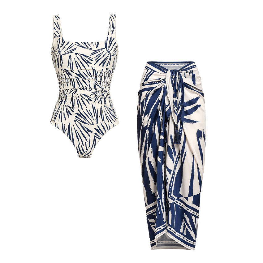 Bandeau Printed Swimsuit Set(s)