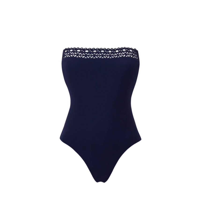 Bandeau Blue Cut Out Swimsuit Set(s)