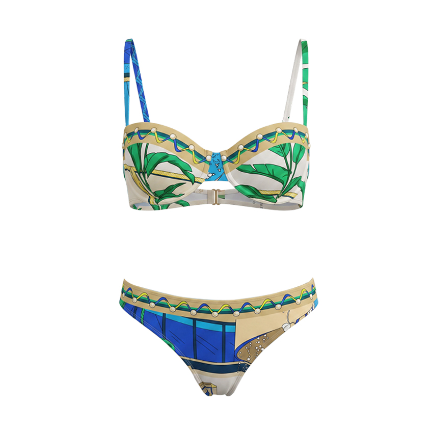 [Copy][Copy][Copy][Copy]Sling Blue Iris Printed Swimsuit Set(s)