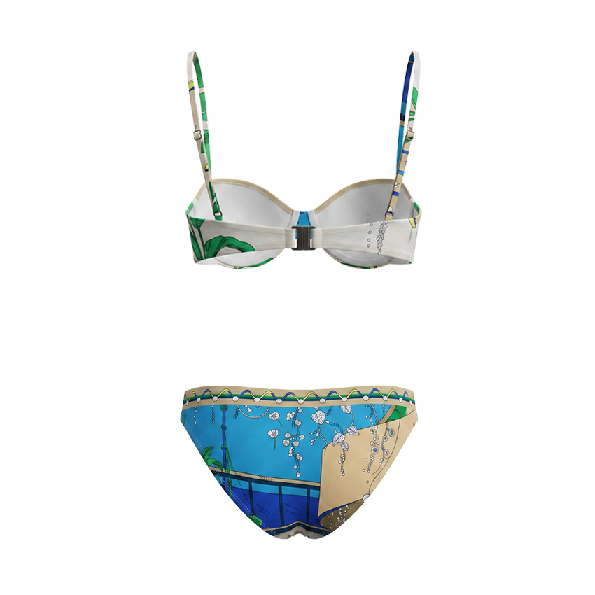 [Copy][Copy][Copy][Copy]Sling Blue Iris Printed Swimsuit Set(s)