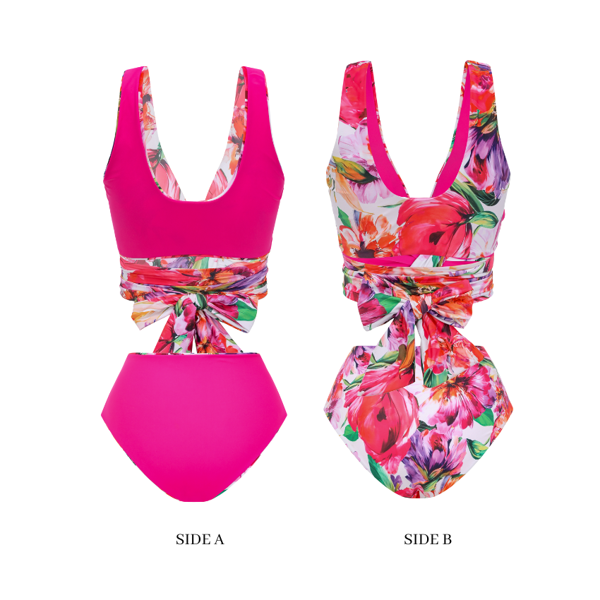 Flowers in full bloom Print Swimsuit Set(s)
