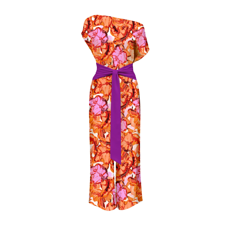 [Copy][Copy][Copy]Navy Floral Wrap Midi Dress