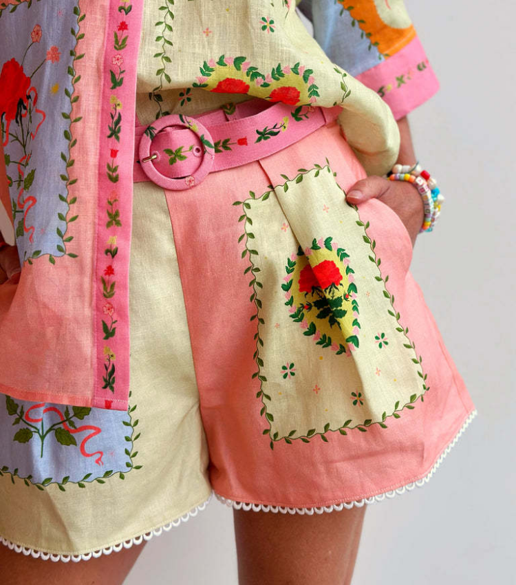 Casual Printed Shirt and Shorts