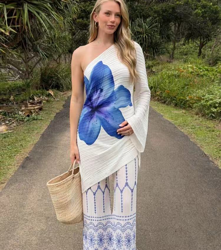 Resort Pleated Two-Piece