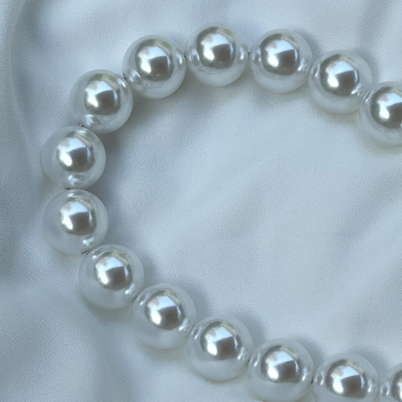 Halter Artificial Pearl Chain One Piece Swimsuit and Skirt Flaxmaker