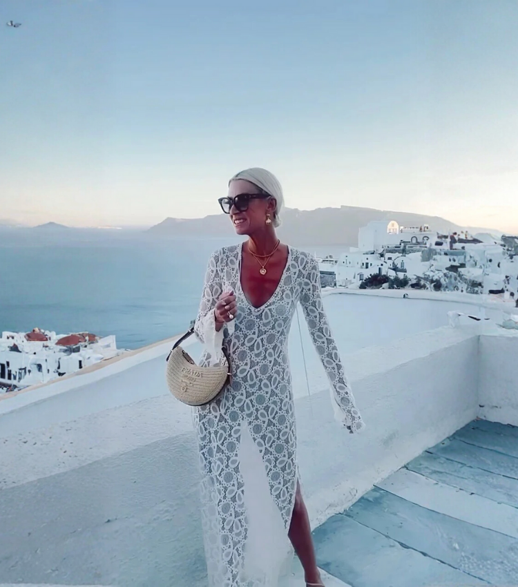 Vacation See Through Slit Dress