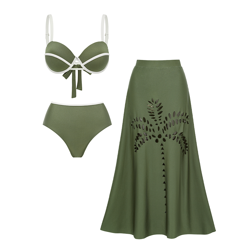 Laser Cutting Flower Hollow Swimsuit Set(s)