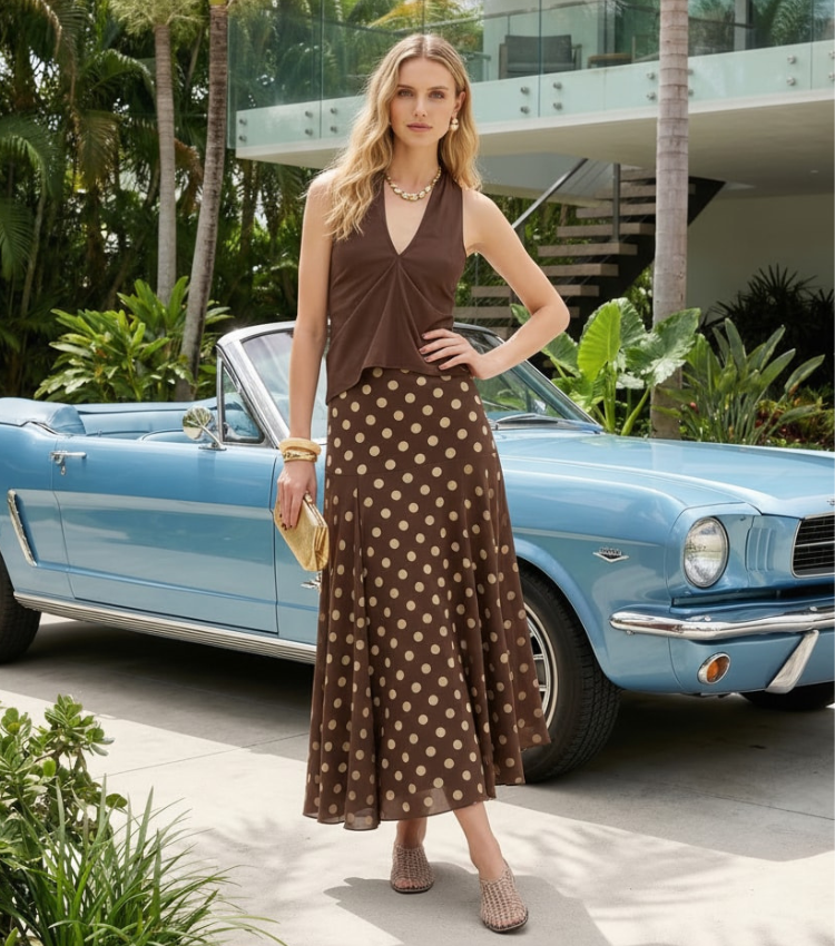 Retro Polka Dot Two Piece