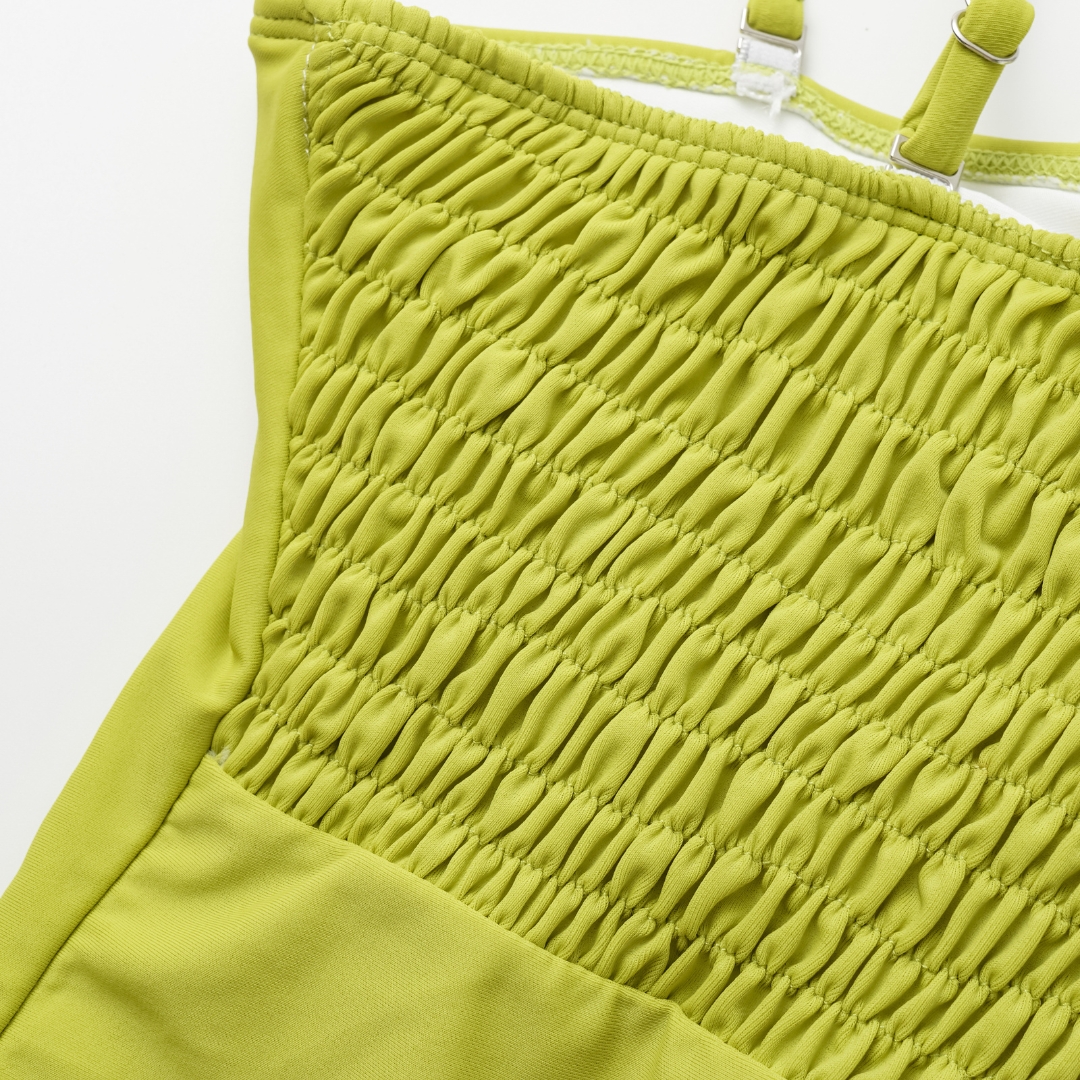 Hand-stitched 3D Flower One Piece Swimsuit and Sarong Flaxmaker