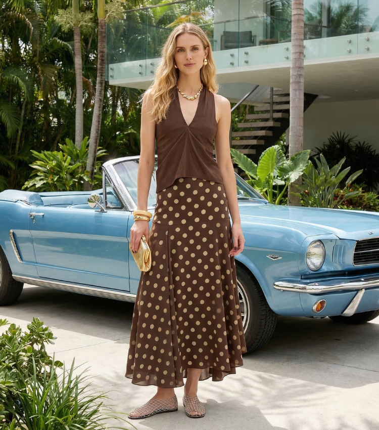 Retro Polka Dot Two Piece