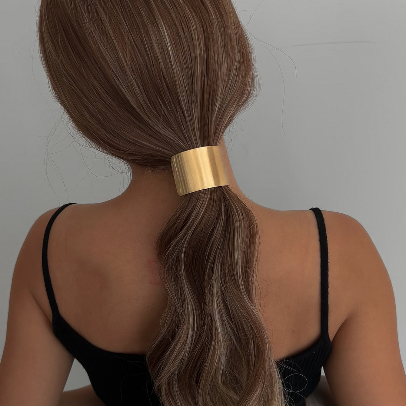 Geometric Exaggerated Alloy Ponytail Combination Hair Rope