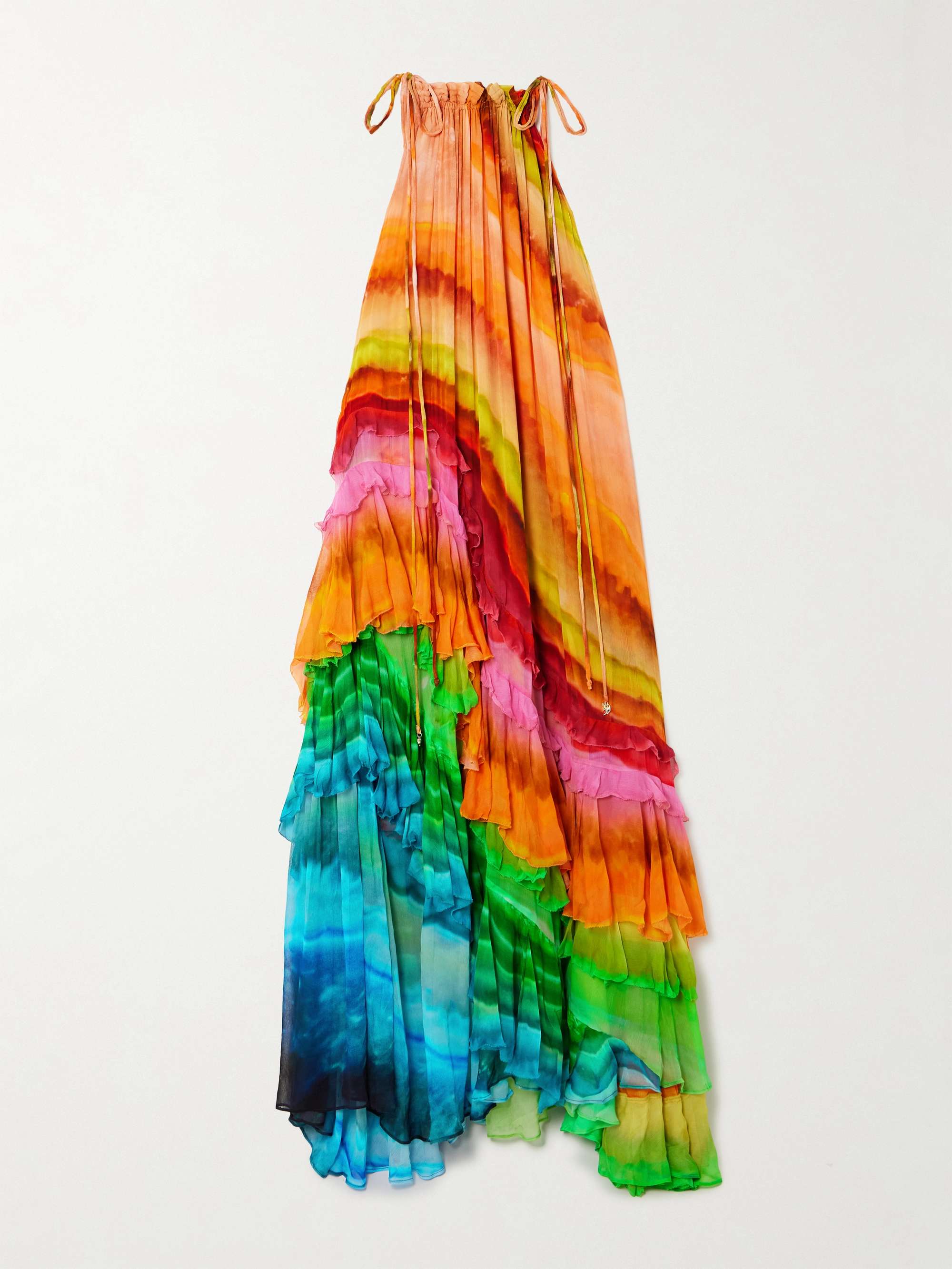 Ombre Print Halter Dress