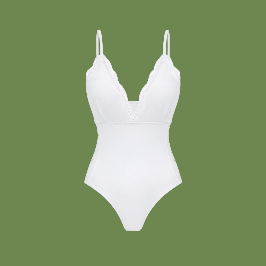V Neck Cutout Swimsuit Set(s)