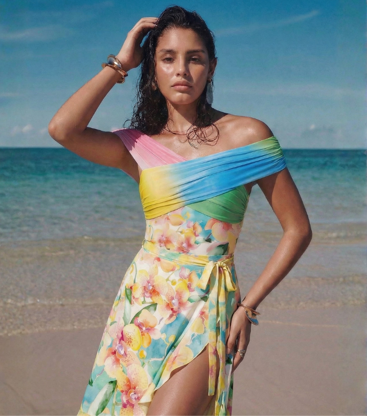 [Copy]Red polka dot 3D flower Swimsuit Set(s)